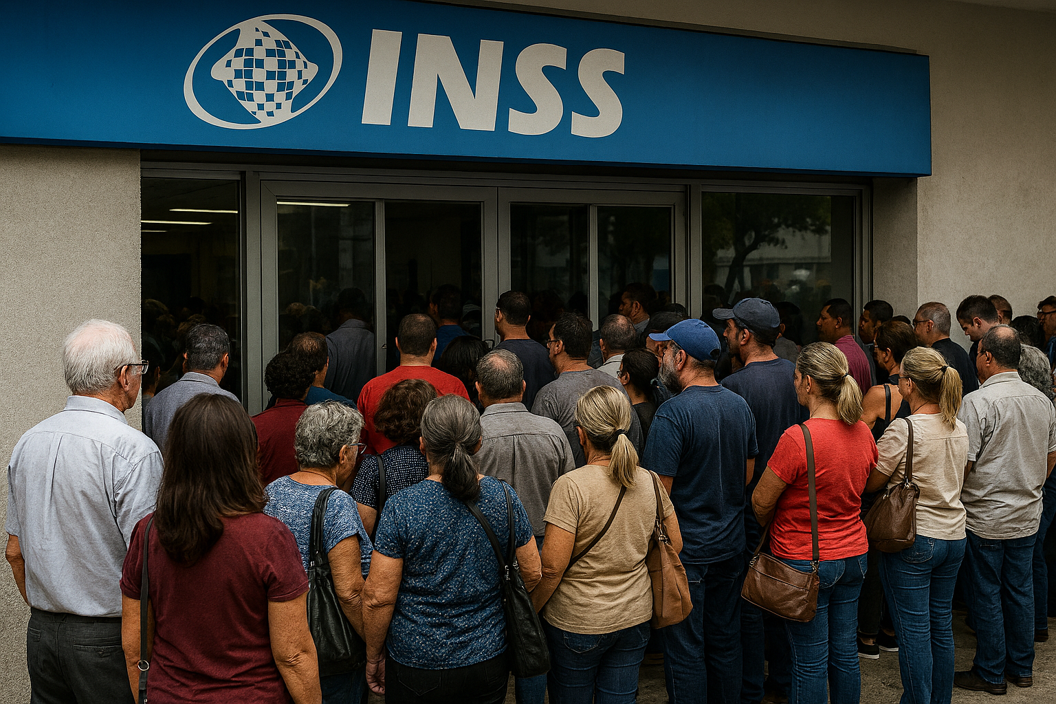 Fila do INSS bate recorde e deixa quase 3 milhões de brasileiros à espera de benefícios